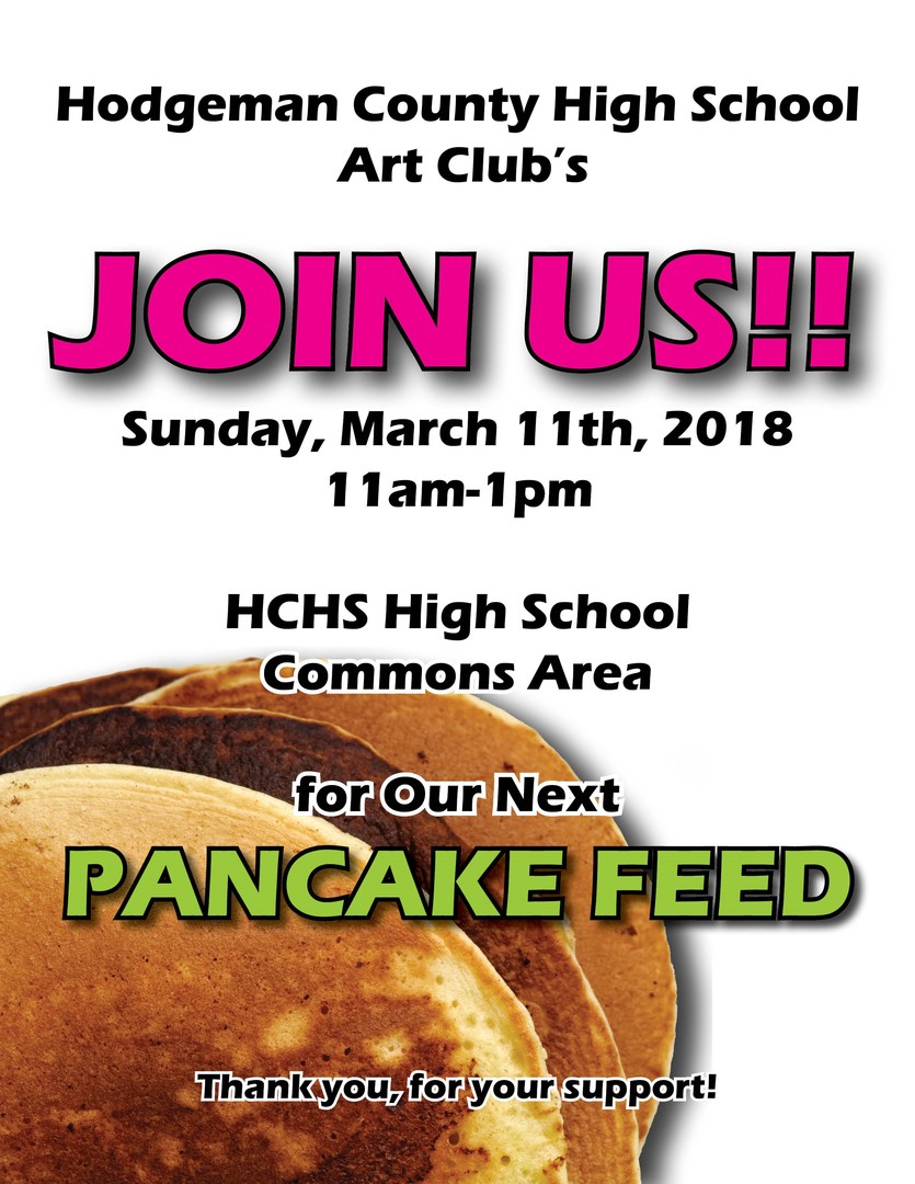 USD 227 HS ART CLUB PANCAKE FEED MARCH 11TH